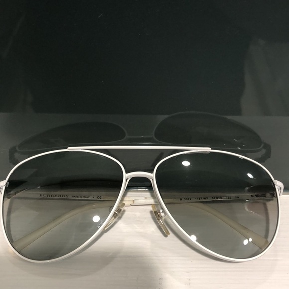 Burberry Aviator Metal Sunglasses - Picture 2 of 10